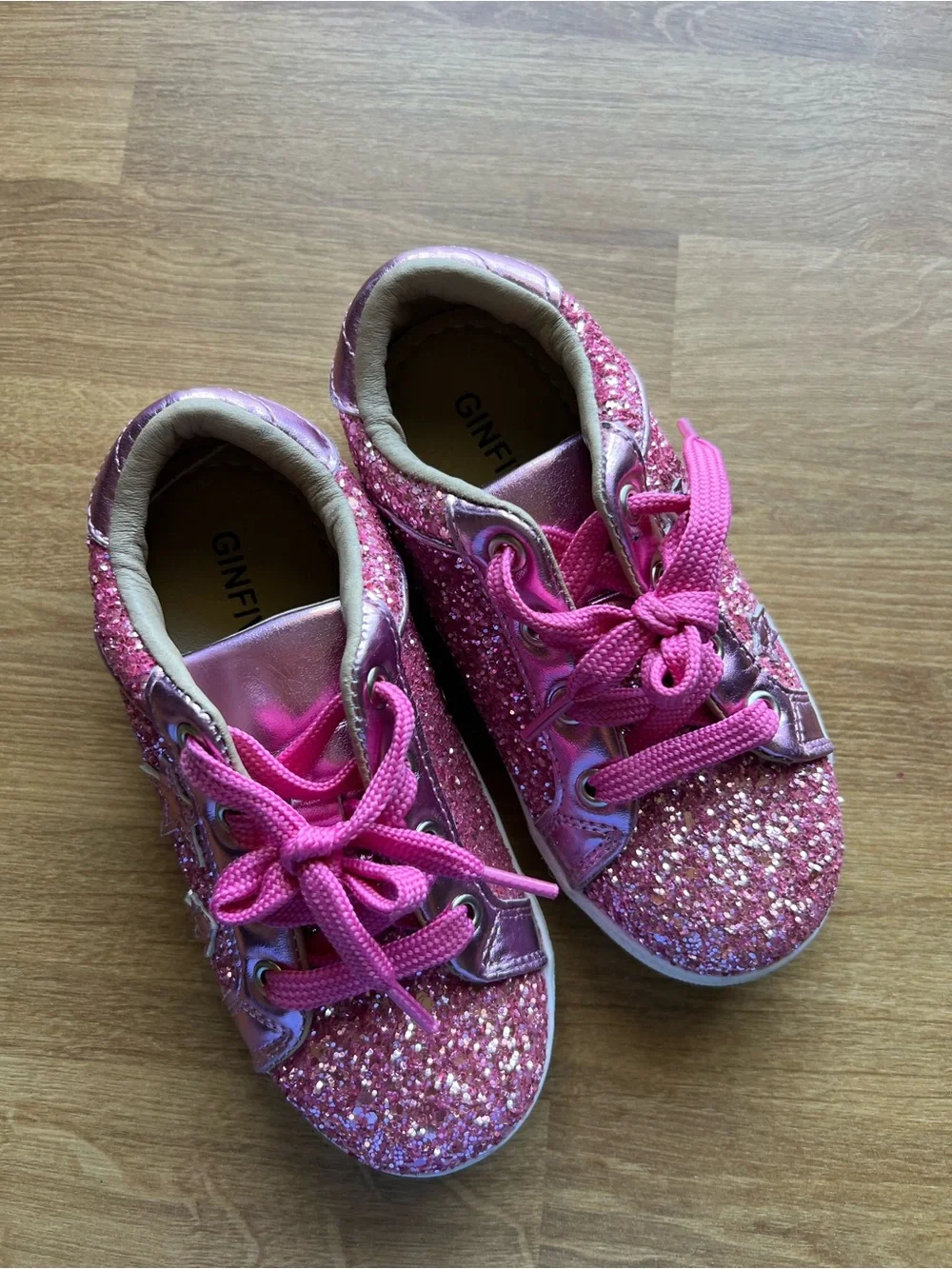 Ginfit Kids' Pink Glitter Sneakers